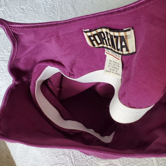 Y2k Forenza Plum Spaghetti Strap Top - Sz S - Picture 4 of 7